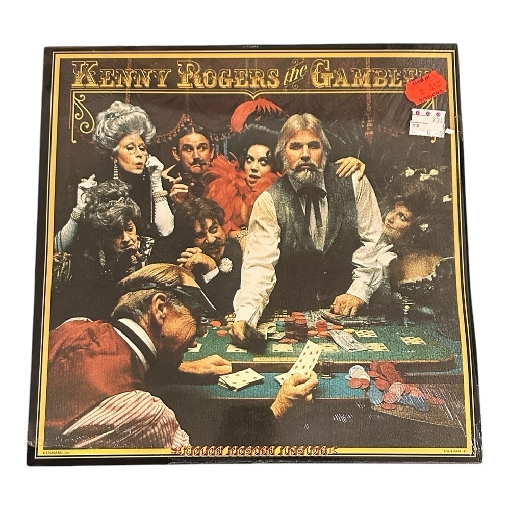 Kenny Rogers The Gambler Vinyl With Poster 1978